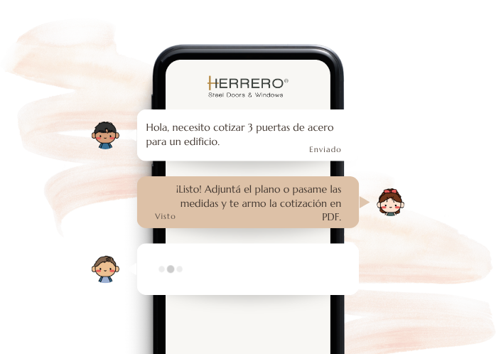 Herrero Doors — chatbot de IA para cotizar puertas y ventanas de acero