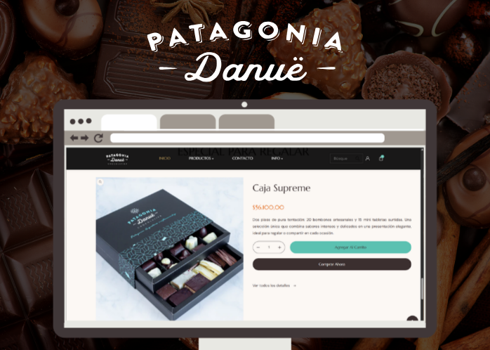 Patagonia Danüé — tienda online de chocolates artesanales en Shopify